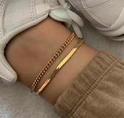 18K Gold-Plated Ankle Bracelet