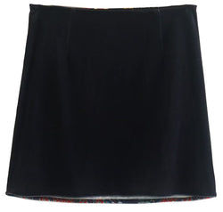 Printed Zip Mini Skirt