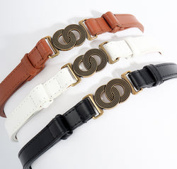 Alloy Buckle PU Belt