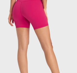 Staying Cozy Wide Waistband Biker Shorts