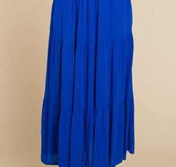 Culture Code Full Size Frill Ruched Midi Skirt