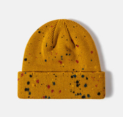 Confetti Rib-Knit Cuff Beanie