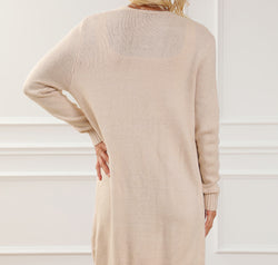 Pocketed Long Sleeve Cardigan