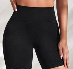 Slim Fit High Waistband Active Shorts