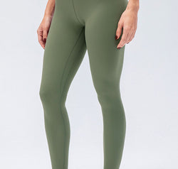 Wide Waistband Slim Fit Active Leggings