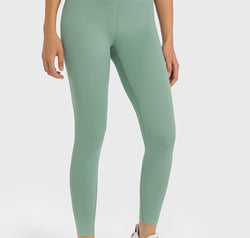 High Waist Ankle-Length Yoga Leggings