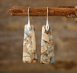 Copper Natural Stone Earrings
