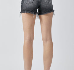 RISEN Full Size High Rise Distressed Denim Shorts