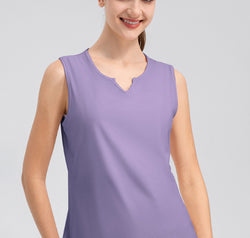 Notched Wide Strap Active Tank