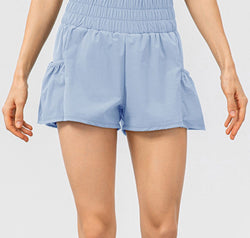 Elastic Waist Pocketed Active Shorts