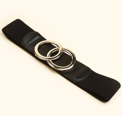 Zinc Alloy Buckle Elastic PU Belt