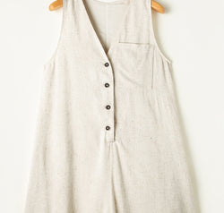 V-Neck Sleeveless Romper