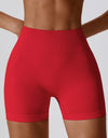 Wide Waistband Slim Fit Sports Shorts