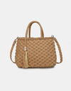 Braided Strap Paper Weave Shoulder Bag