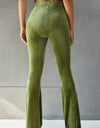 Ribbed High Waist Flare Pants