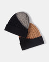 Contrast Tie-Dye Cable-Knit Cuffed Beanie