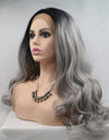 13*3" Lace Front Wigs Synthetic Long Wavy 24" 130% Density