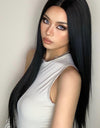 13*2" Long Lace Front Straight Synthetic Wigs 26" Long 150% Density