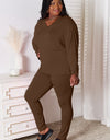 Basic Bae Full Size V-Neck Soft Rayon Long Sleeve Top and Pants Lounge Set