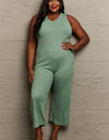 HEYSON Don't Get It Twisted Full Size Rib Knit Jumpsuit