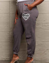 Simply Love Simply Love Full Size Drawstring Heart Graphic Long Sweatpants