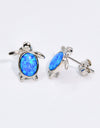 Opal Turtle Stud Earrings