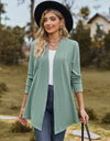 Open Front Long Sleeve Cardigan