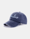 Zenana Washed DALLAS Embroidered Baseball Cap