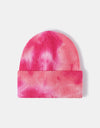 Tie-Dye Cuffed Rib-Knit Beanie Hat