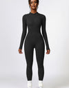 Half Zip Long Sleeve Active Jumpsuit