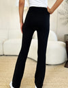 Zenana Full Size High Waist Wide Waistband Bootcut Active Pants