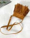 Adored PU Leather Crossbody Bag with Fringe