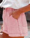 Paperbag Waist Denim Shorts