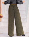 Ribbed Tied Wide Leg Pants