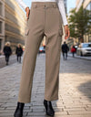 High Waist Straight Pants