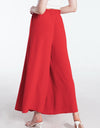 Tied Slit Wide Leg Pants