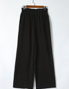 Double Take Elastic Waist Straight Leg Pants with Pockets