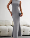 Devine Round Neck Sleeveless Maxi Fishtail Dress