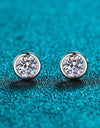 Moissanite Round-Shaped Stud Earrings