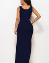 Scoop Neck Wide Strap Maxi Dress