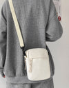 Wide Strap Polyester Crossbody Bag