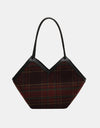 Plaid Print Tote Bag