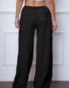 Drawstring Waist Pants with Pockets