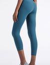 Feel Like Skin Elastic Waistband Cropped Yoga Leggings