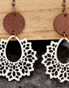 Geometric Cutout Dangle Earrings