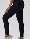 Slim Fit Wide Waistband Long Sports Leggings