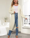 Plus Size Open Front Long Sleeve Cardigan