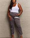 Simply Love Simply Love Full Size Drawstring Angel Graphic Long Sweatpants