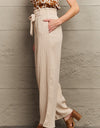 Tie Waist Long Pants