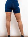 Full Size Side Stripe Zip Closure Denim Shorts